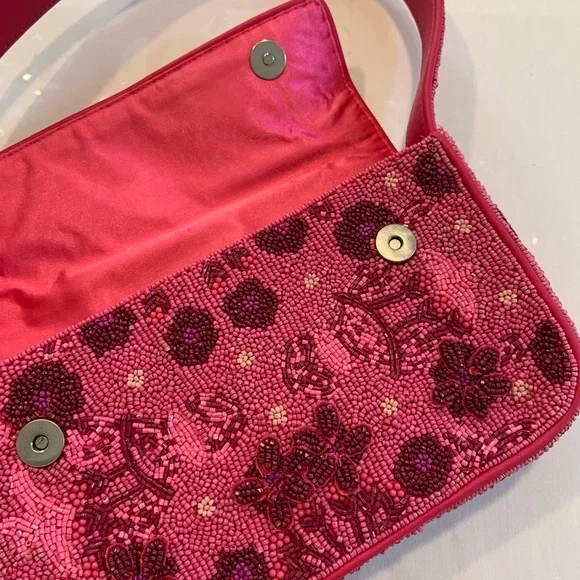 STAUD TOMMY BEADED BAG BLOSSOM GARDEN PARTY - Picture 8 of 14